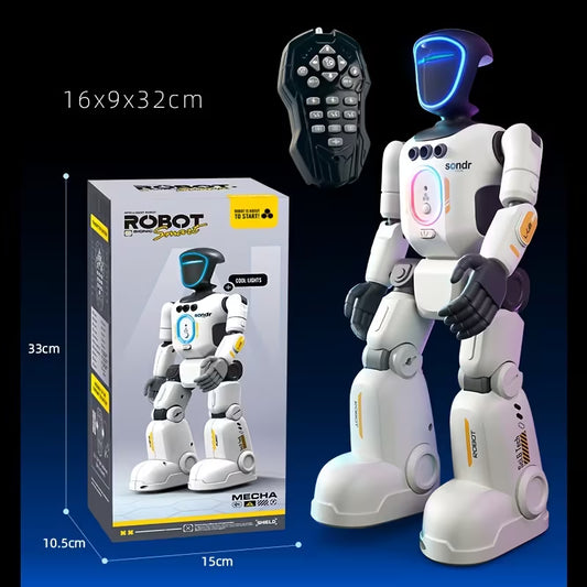 AI Smart Remote Control Humanoid Robot – Pose Control Joints, Gesture Sensor, Voice Recording, Interactive Dancing & Coding Toy for Kids