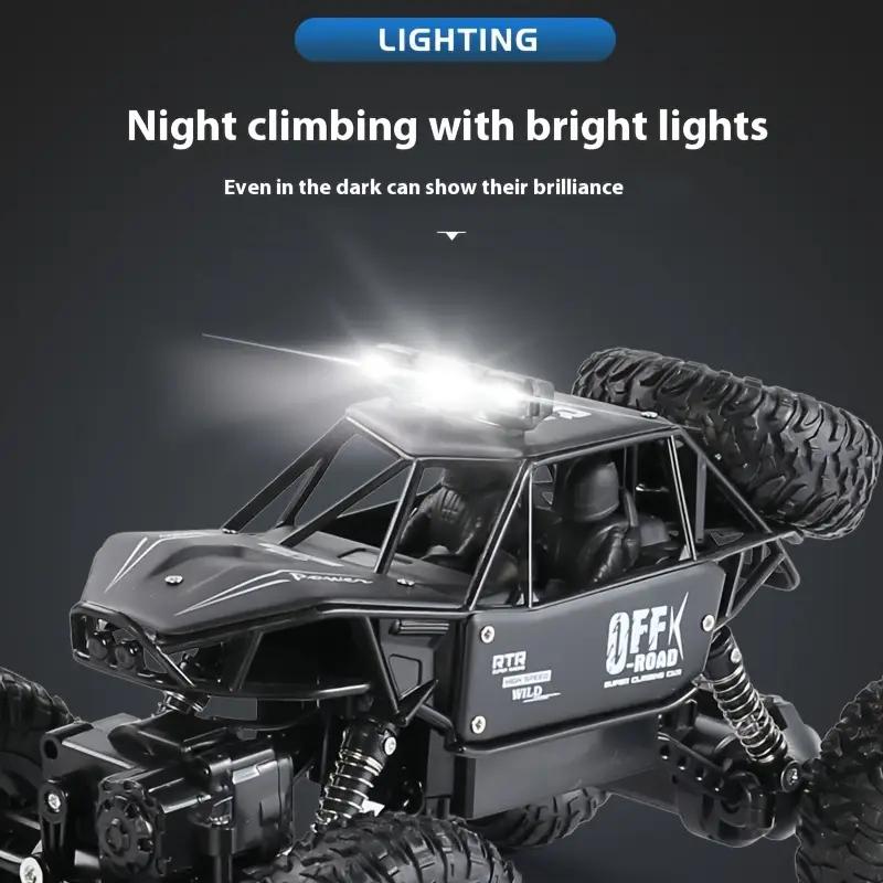 [FallDealsForYou]Stunt Off-Road Remote Control Monster Truck,Alloy RC Toy Car Model,4WD 2.4G HZ All-Terrain Toy with Cool Lights,Climbing Toy Drift Car with Shock Absorbers,Suitable for Children's Toys Over 3 Years Old,Birthday Gift for Boys