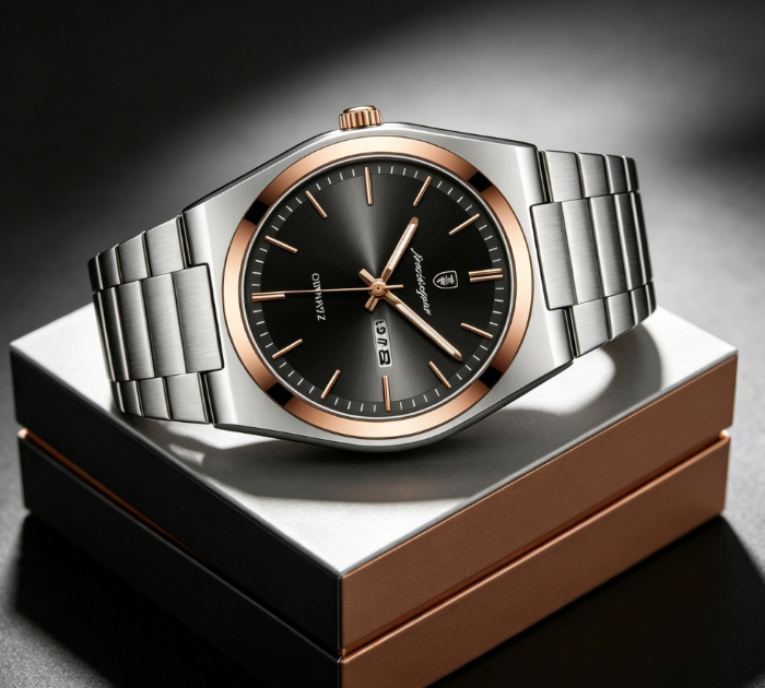 Cash on Delivery – Casual Business Round Dial Analog Quartz Watch for Men, Fashion Watch for Parties and Daily Wear, Trendy Versatile & Exquisite Gift Watch with Box, Business Fashion Watches