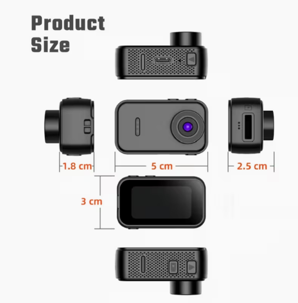 1080P Thumb Action Camera – Compact Clip-On Body Cam for Sports, Outdoor Activities, Work, Travel, Pet Walking & Vlogs