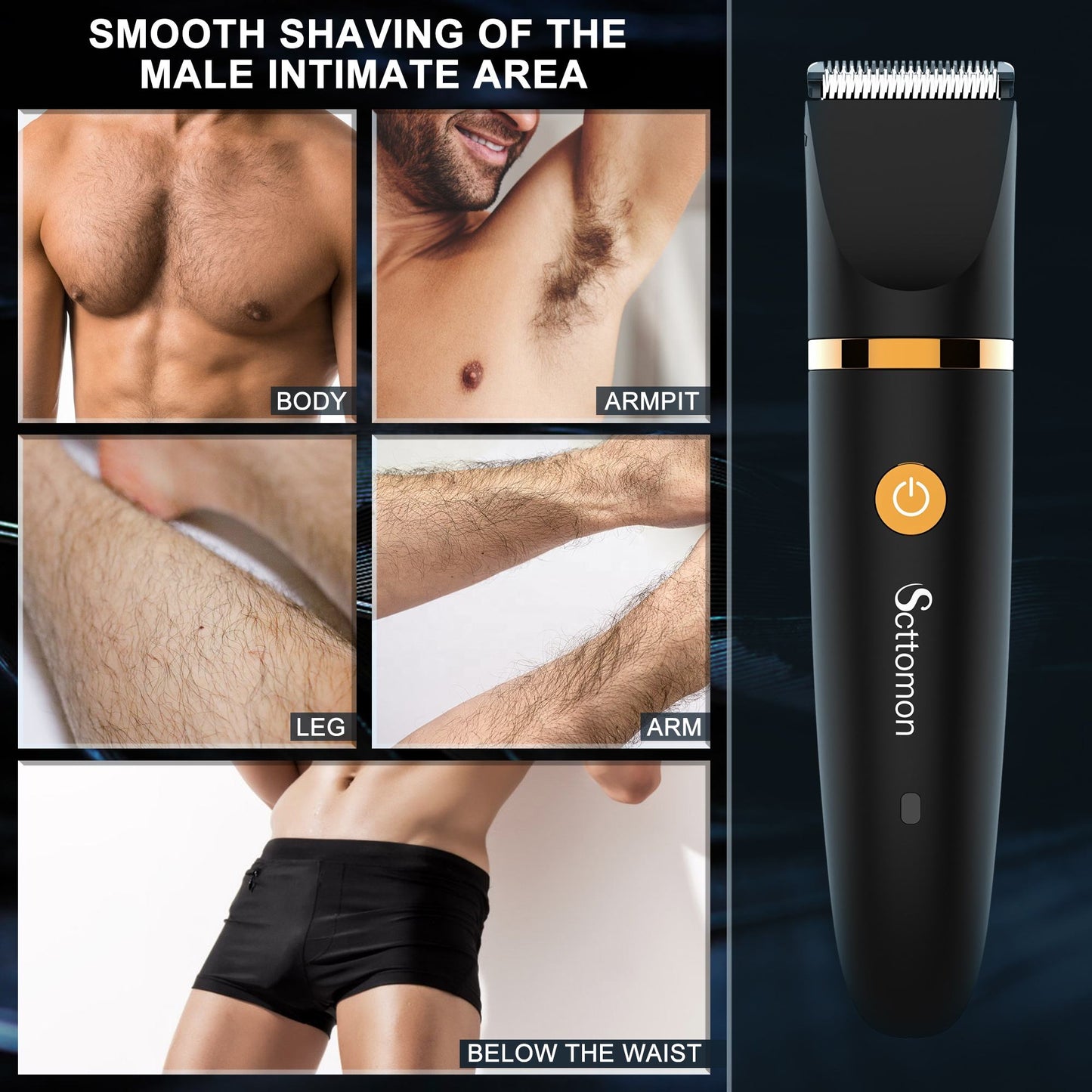 👕 Cash on Delivery ✈ Men's 3-In-1 Multifunctional Hair Trimmer - Hair Clipper, Private Area, Beard, Eyebrow, Nose Hair Trimmer - Type-C USB Charging - Father Boyfriend Gift - GLOBAL PICKSv