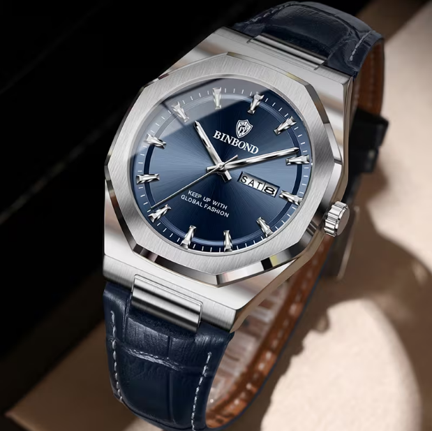 Men's Casual Quartz Watch with Calendar Display – High-Quality Fashion Design for Daily Wear