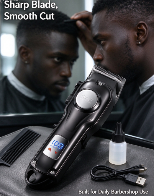 Electric Hair Clipper Set - Multifunctional USB Rechargeable Trimmer with Detachable Water Resistant Head
