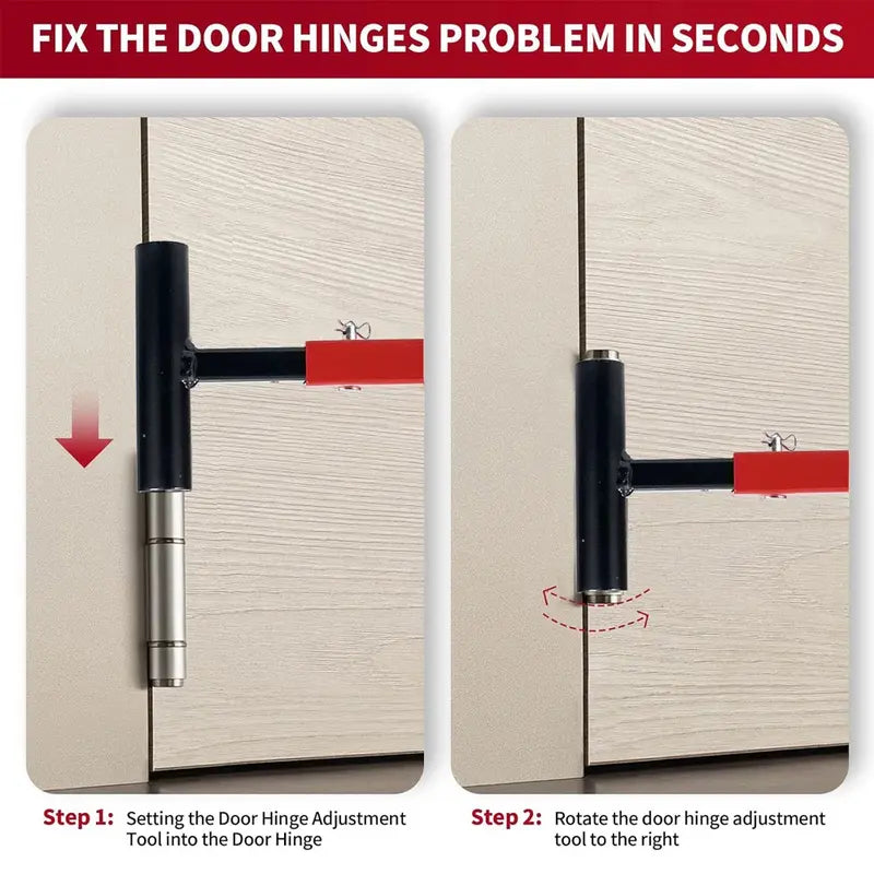 4-in-1 Hinge Adjustment Wrench Tool Kit – Adjustable, Professional Door Hinge Tool, Heavy Duty for Home & Commercial Use