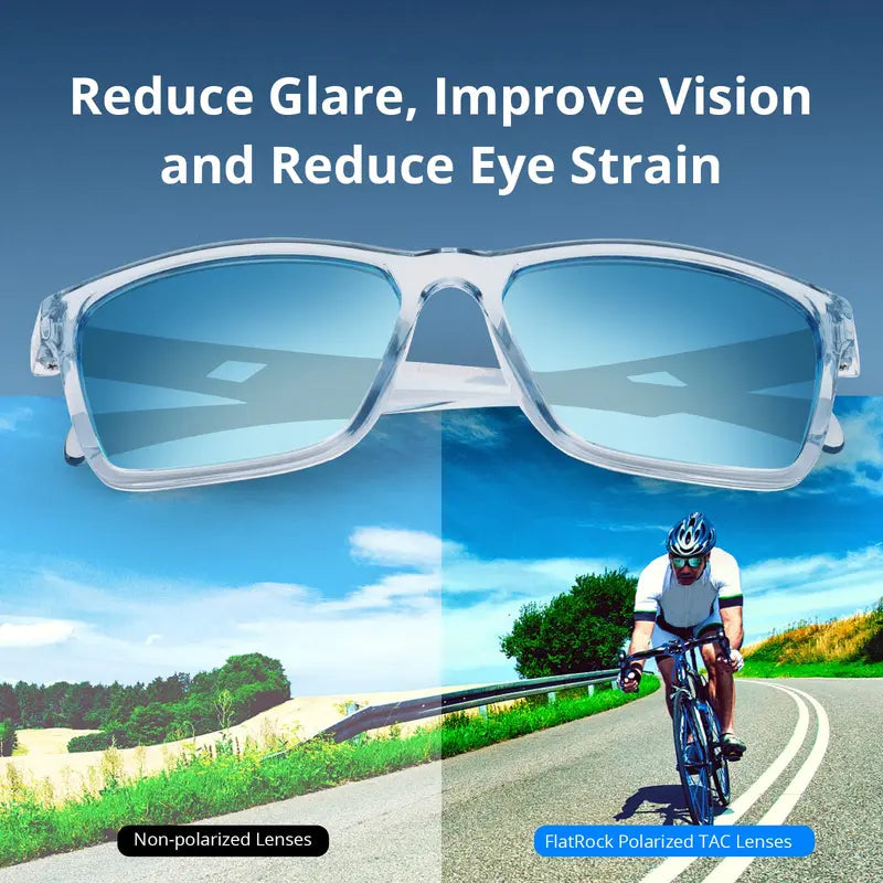 Polarized Sport Sunglasses - UV Protection for Fishing, Driving, Cycling and Running