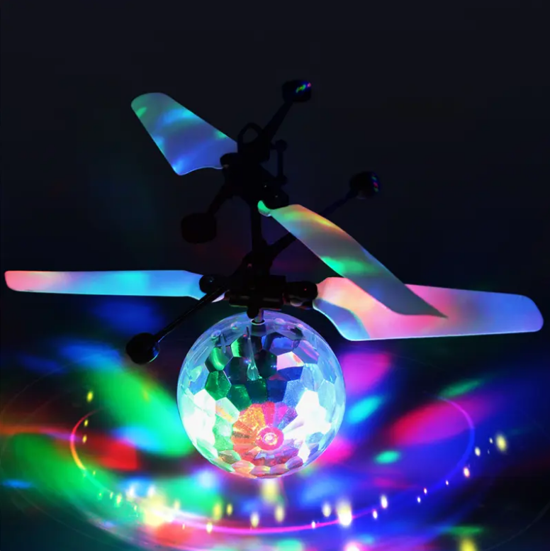 Allaugh Flying Ball RC Toy, Rechargeable Light Up Ball Drone with Remote Control, Infrared Induction, for Indoor & Outdoor Games