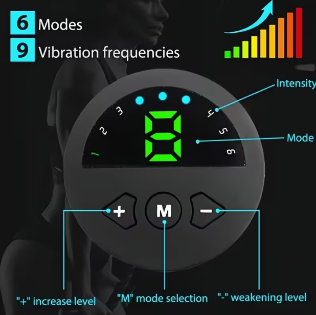 FDA-Cleared EMS Muscle Stimulation Belt – 6 Electrode Pads, 6 Modes, 20 Intensity Levels, Abdominal & Waist Trainer, with Moisturizing Spray, for Home & Gym