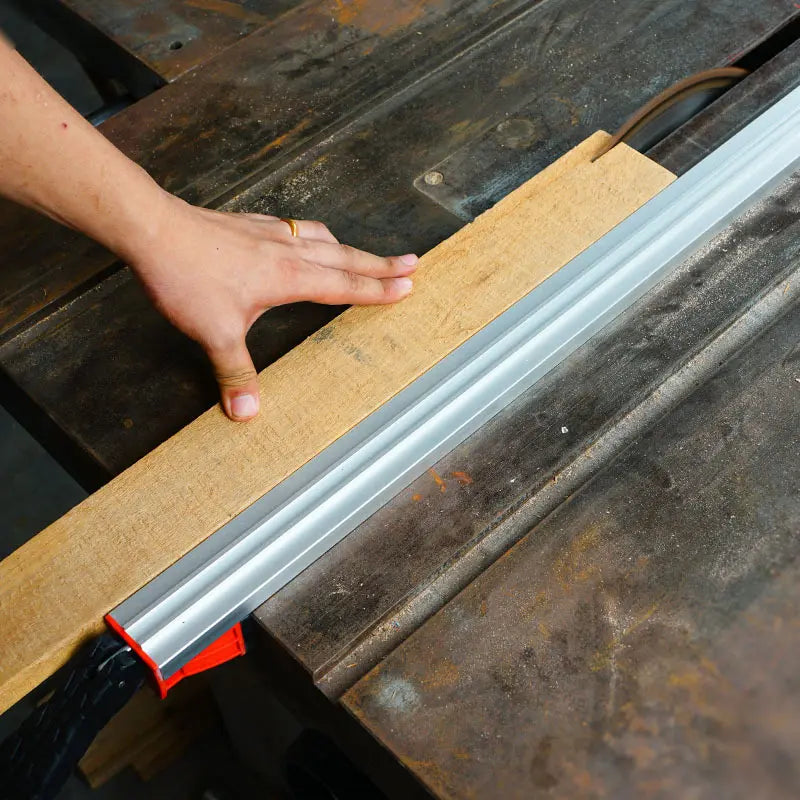 Circular Saw Track – 880mm Max Clamping Length – Aluminum Cutting Guide Rail, Woodworking Straight Edge, Jig Saw Fence, Precision Cutting System, Router Guide Rail