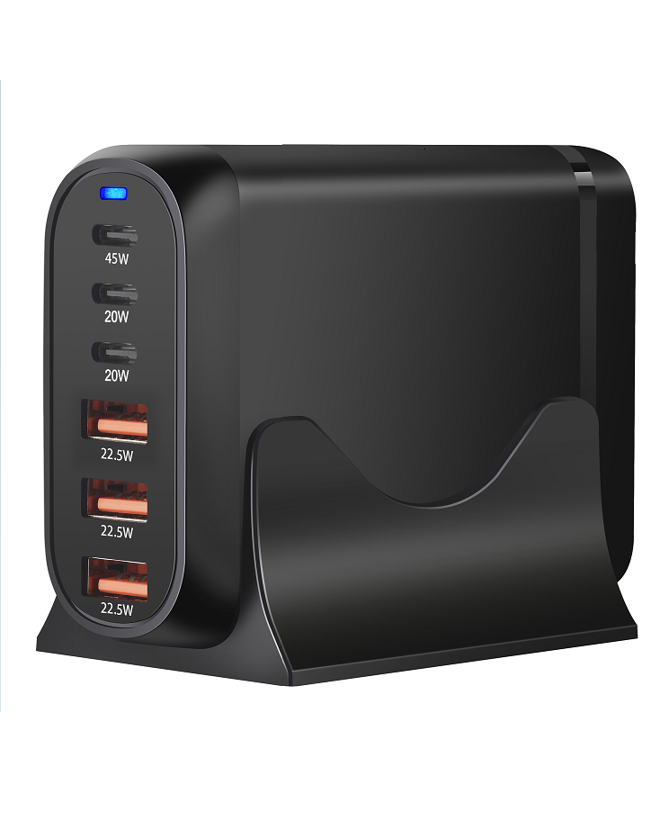 150W GaN Multi-Port Desktop Charger - PD Fast Charging Travel Adapter for Multiple Devices