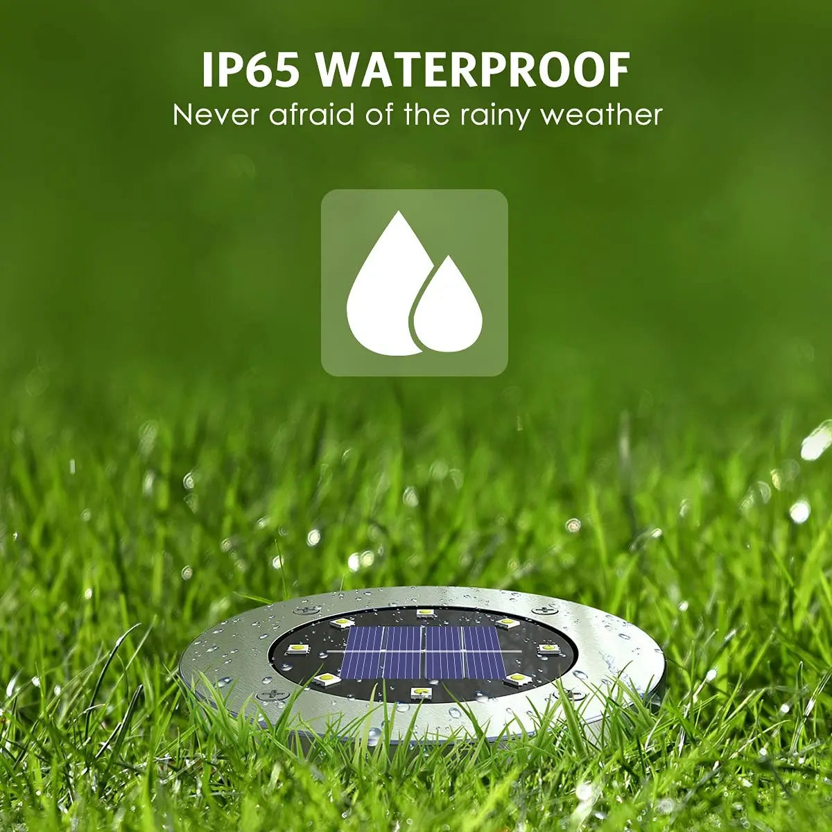 Cash on Delivery – 6 Pack Solar-Powered Outdoor LED Lights, IP65 Waterproof Garden Lamp, Ground-Buried LED Floor Lights for Steps, Path and Patio, Yard Lighting and Summer Outdoor Decor