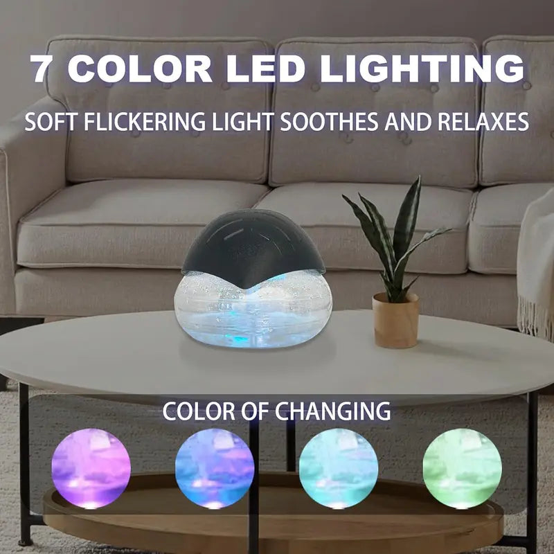 Cash on Delivery ✈ Air Purifier - Water Air Revitalizer, Air Washer, Air Freshener, Room Aromatizer, Aroma and Essential Oil Diffuser with 7 Color Adjustable LED Lights - For Smoke and Pets