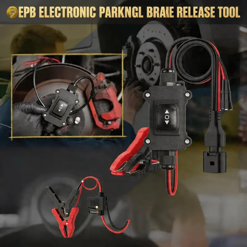 Universal EPB Emergency Release Tool for Automotive – 40A Over-Current Protection, Dual-Channel Forward/Reverse Control for Electronic Parking Brake Reset & Release