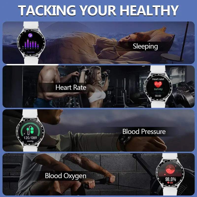 2-in-1 Smart Watch with Earbuds – 1.39" IPS Screen, IP67 Waterproof, Bluetooth Connectivity, White, Wearable Wristwatch
