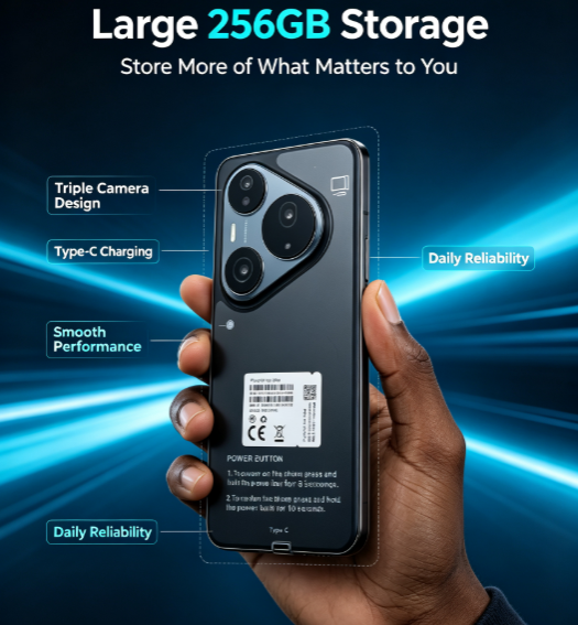 Pura90 ProMax Smartphone - 6.8" Screen, 256GB Storage, Wholesale Price Even for One Unit
