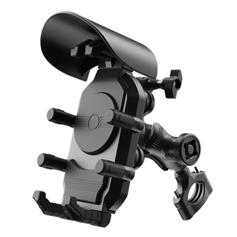 2026 New Fast Charging Motorcycle Phone Mount – Shock Absorption, Anti-Theft Stable Bracket, Wireless Charging – Universal for Motorcycles, E-bikes, Tricycles & Bicycles, Ideal for Riding Navigation