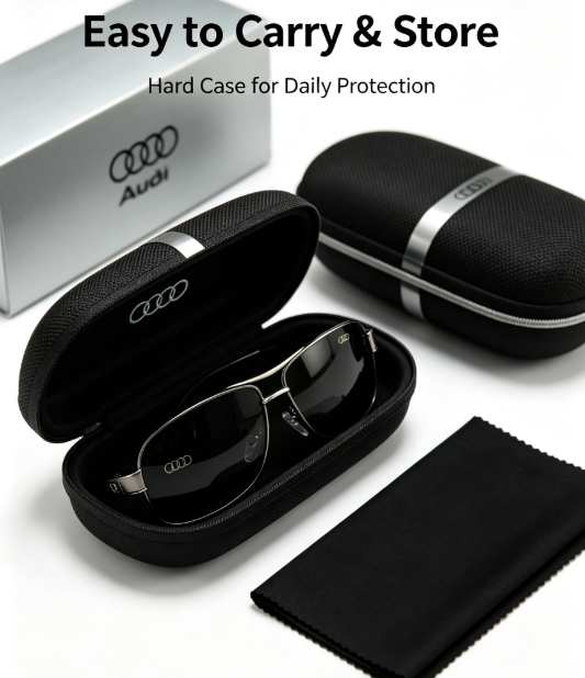 Classic Metal Frame Sunglasses - Full Gift Box Set for Men Daily Use