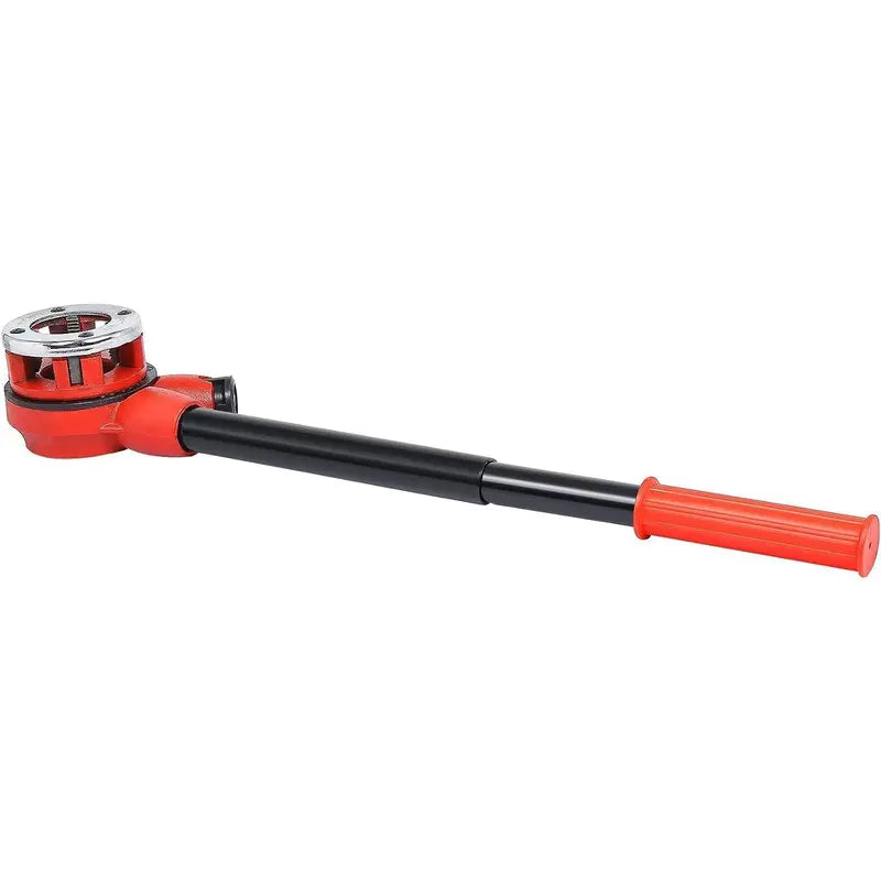 Manual Ratchet Pipe Threader Kit with 6 Steel Dies 1/4"-1-1/4" - Threading Tool for Steel and Galvanized Iron Pipes