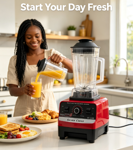 2-in-1 Blender - Multifunctional Household Blender for Smoothies, Juices and Daily Cooking