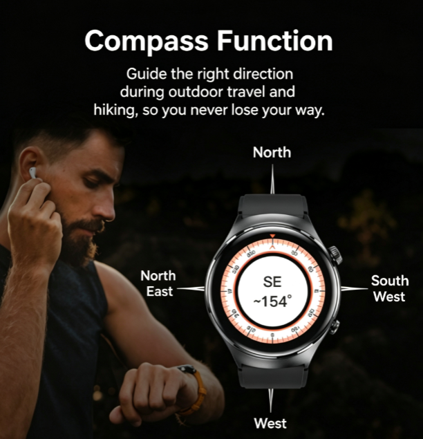Top Smart Watch for Men - NFC Payment, Water Resistant, Sport Fitness Tracker with Full Touch Screen, Free Silicone Strap Included
