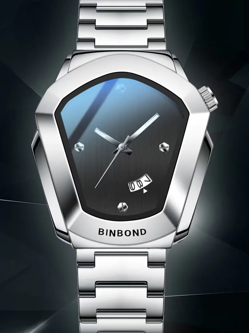 Men's Diamond Alloy Quartz Couple Watch – Analog Display, Modern Trendy Design, Personalized Style for Him