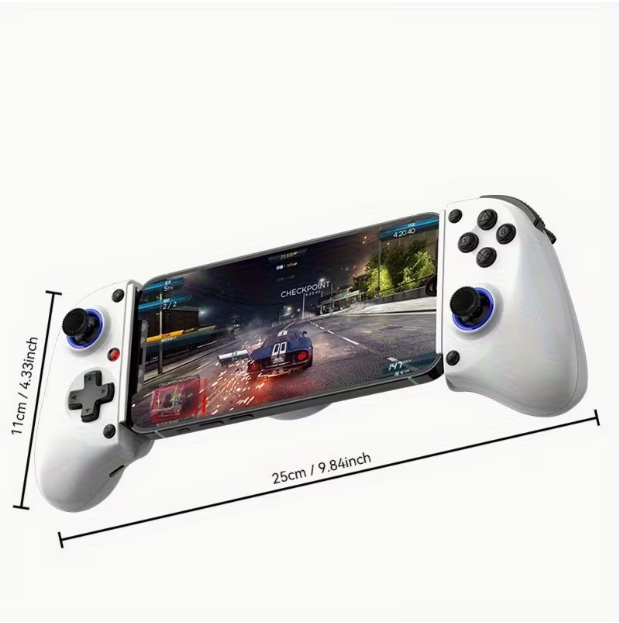 Mobile Game Controller with Hall Effect Joystick – Multi-Platform Wireless Gamepad, Vibration Feedback, 2.4G & Bluetooth 5.2, Compatible with Android, PC, Switch & iOS