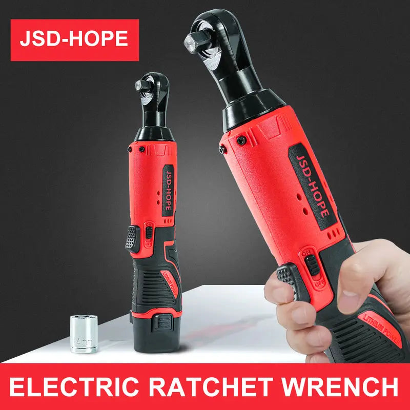 12V Cordless Electric Ratchet Wrench – Extended Power Tool for Fast Auto Repair, Saves Time