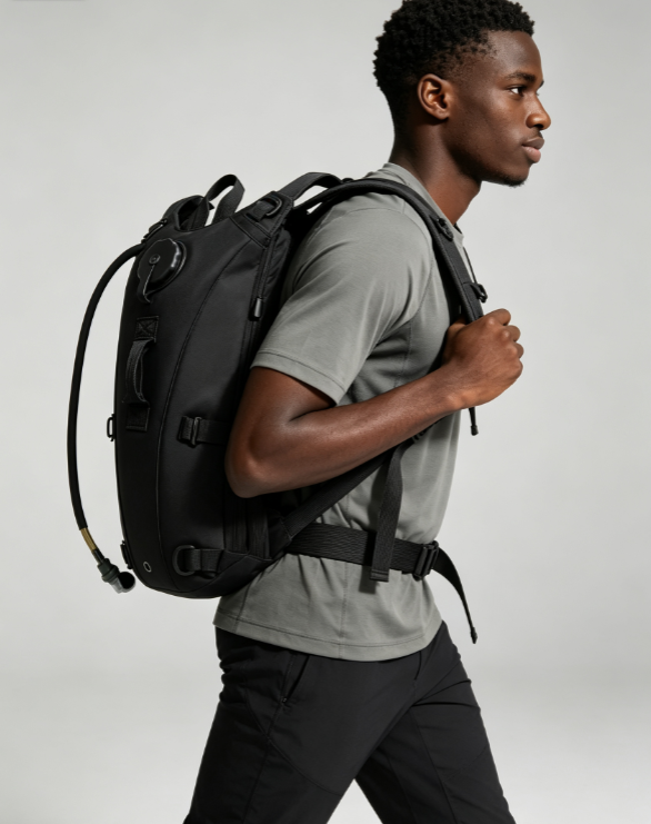 Outdoor Hiking Hydration Backpack – Long-Distance Sports Pack with 2 Free Hose Clips