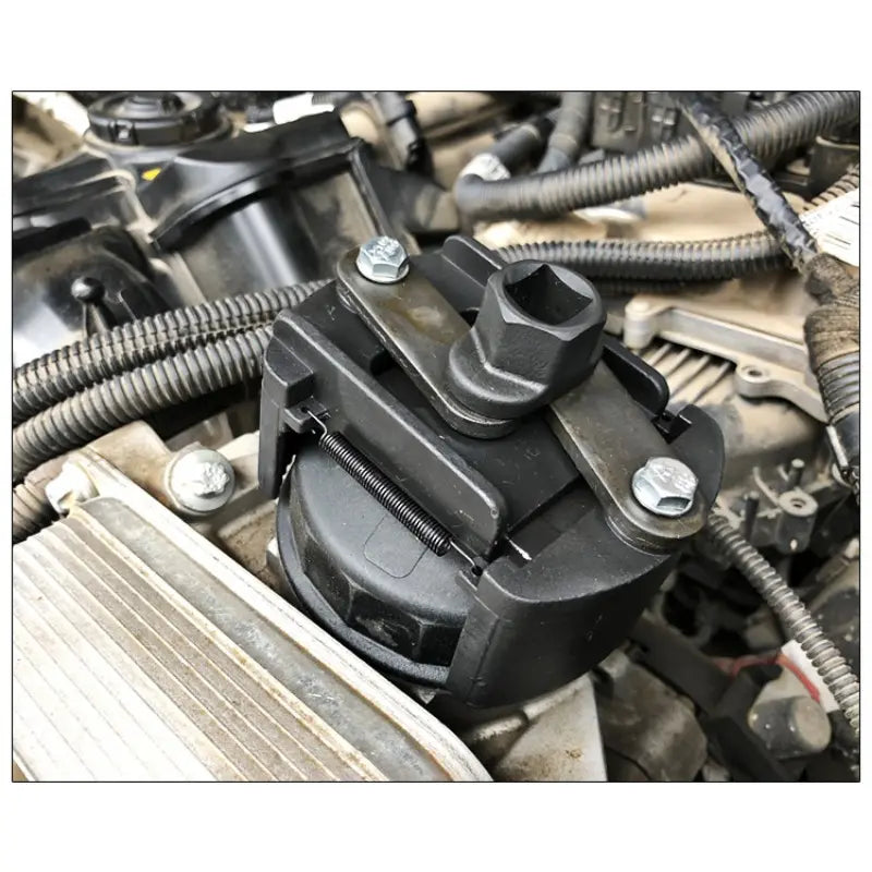 🔧 Cash on Delivery ✈ Adjustable Oil Filter Wrench - Universal 1/2" Drive Cap Style Removal Tool for 60mm-80mm Spin-On Filters