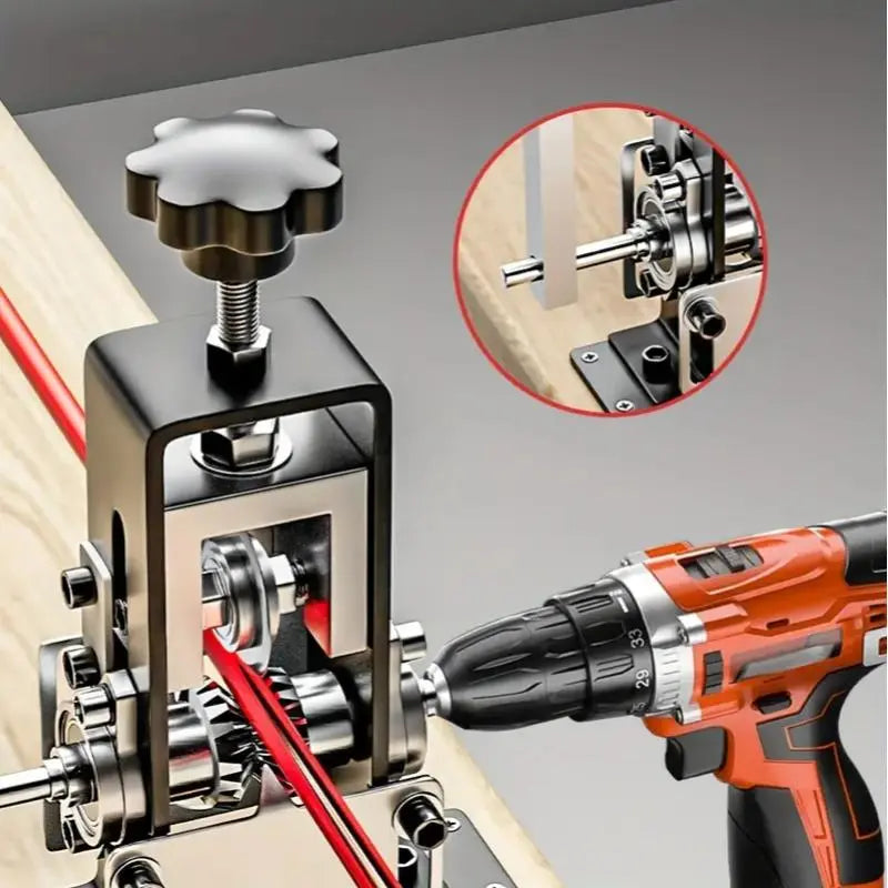 Manual and Electric Operable Wire Stripping Machine - Quick-Change Blade Wire Stripper, Heavy-Duty Metal Hand Tool for Scrap Cable Stripping and Cutting