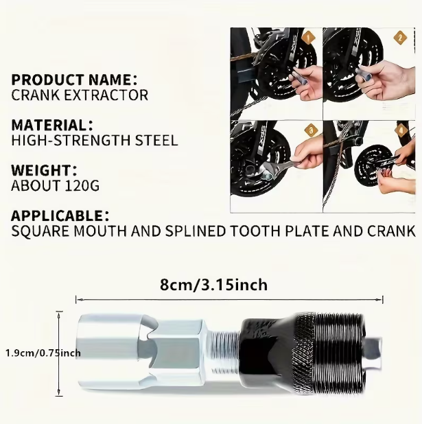 Mountain Bike Cassette & Freewheel Removal Wrench Set – Includes Chain Wrench, Single Bike Repair Tool Kit