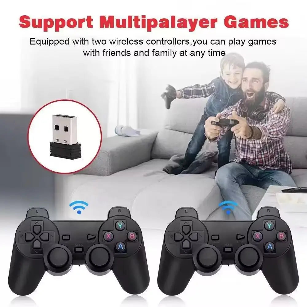 K8 Wireless Controllers with HDMI Output - 2-Controller Accessories Set for Gaming
