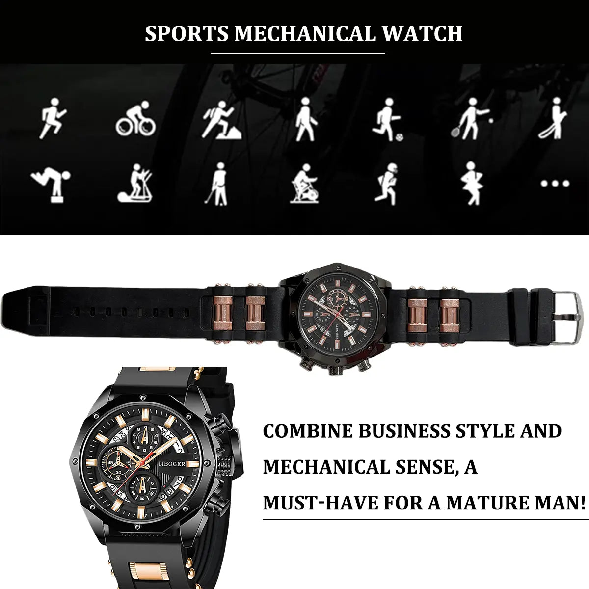 Men's Luxury Multi-Function Watch - Trend Fashion Quartz Wristwatch