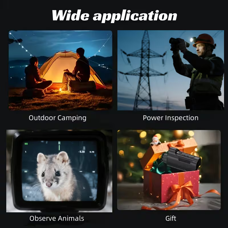 Night Vision Goggles – 10X Digital Zoom Camera, USB Charging, Portable for Outdoor Adventures