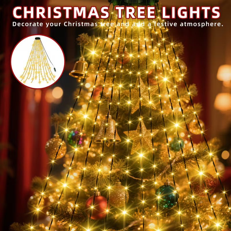 LED Fairy String Lights – 400/220 LEDs, 8 Modes, USB-Powered for Trees, Weddings & Parties