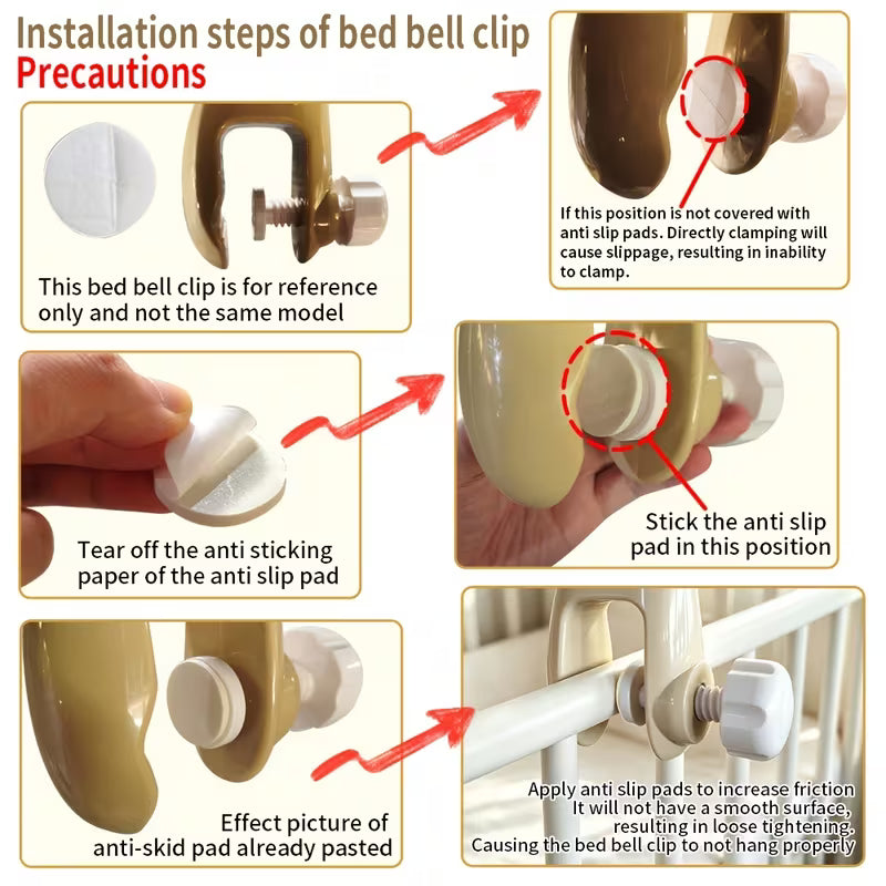 Baby Sensory Music Device – Detachable Animal Bells, Lullaby Night, 360° Rotation for Soothing Sleep
