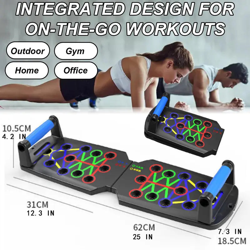 Multifunctional Push Up Trainer Board with Ergonomic Design for Chest Muscle Strength Boost Home Gym Workout Efficiency Comfortable Exercise