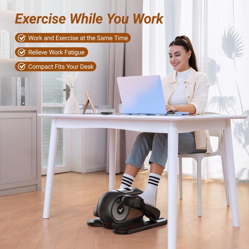 Merach Under Desk Elliptical Machine for Home and Office, 12 Adjustable Speeds Quiet & Portable Seated Pedal Exerciser for Seniors With Non-Slip Pad, TikTokShopBlackFriday