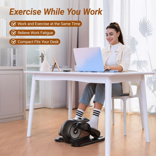 Merach Under Desk Elliptical Machine for Home and Office, 12 Adjustable Speeds Quiet & Portable Seated Pedal Exerciser for Seniors With Non-Slip Pad, TikTokShopBlackFriday