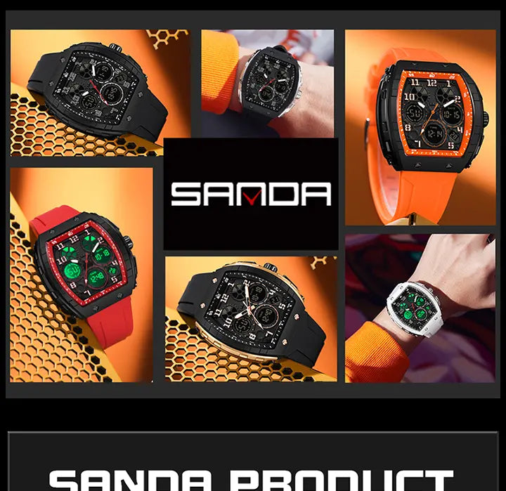 findtime Men's Watch, New Electronic Watch, Digital Multifunctional, Fashionable And Versatile Alarm Clock, Men's Holiday Gift, Suitable for Outdoor Activities, Travel Timepiece, Stylish Wristwatch, Sleek Design Watch, Highquality Timepiece, Electronic image 7