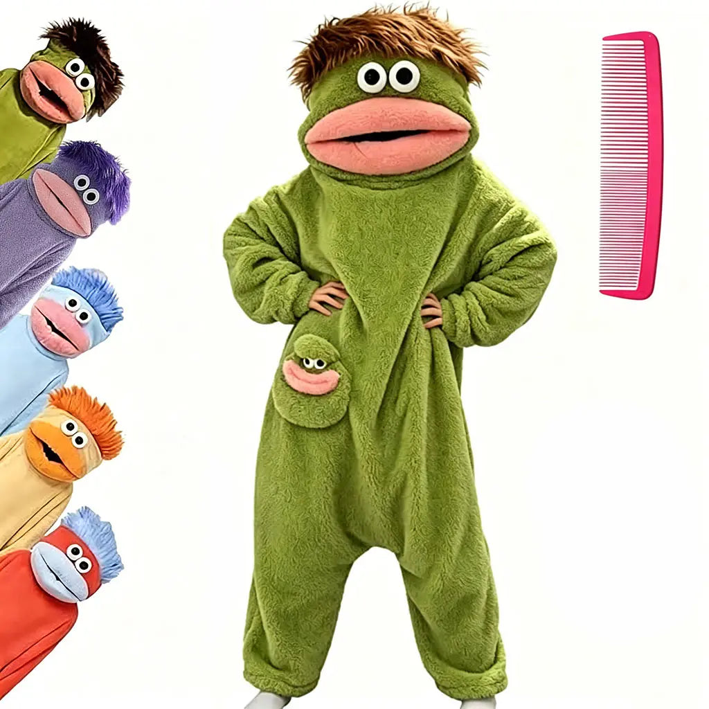 Msrlassn Cute Monster Pajamas Wearable Blanket Hoodie for Women Men, Mid Year Sale Oversize Soft Warm Cozy Pullover Home Loungewear Funny Pajamas Onesie, Father's Day Gift Perfect for Home Party Costume Halloween, One Size for Women Men Deals For You Day