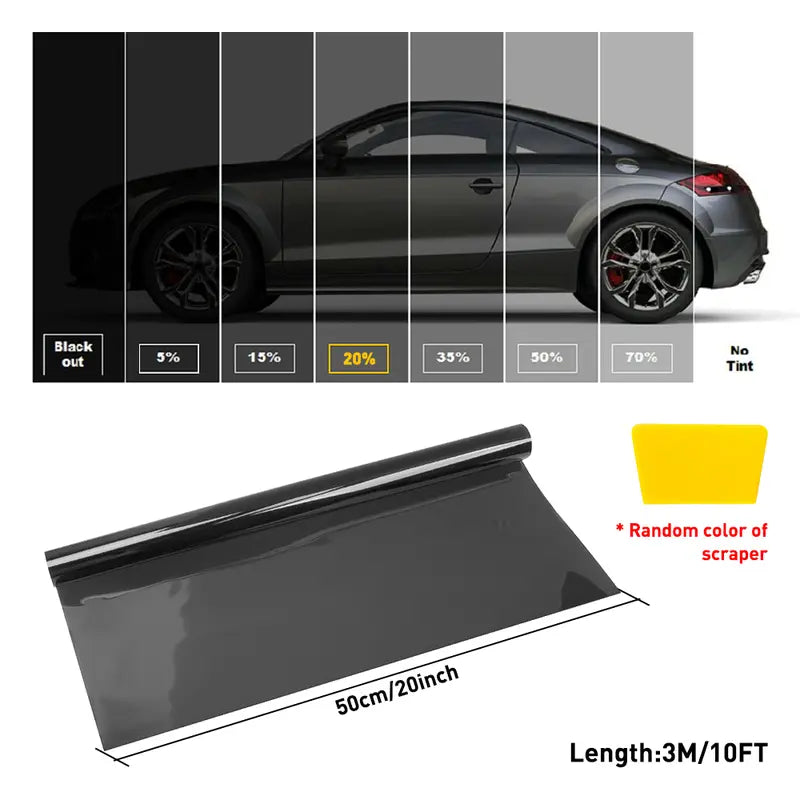 【2 pieces 】300CM Uncut Roll Window Tint Film 35% VLT 20" x 10ft Feet Car Home Office Glass