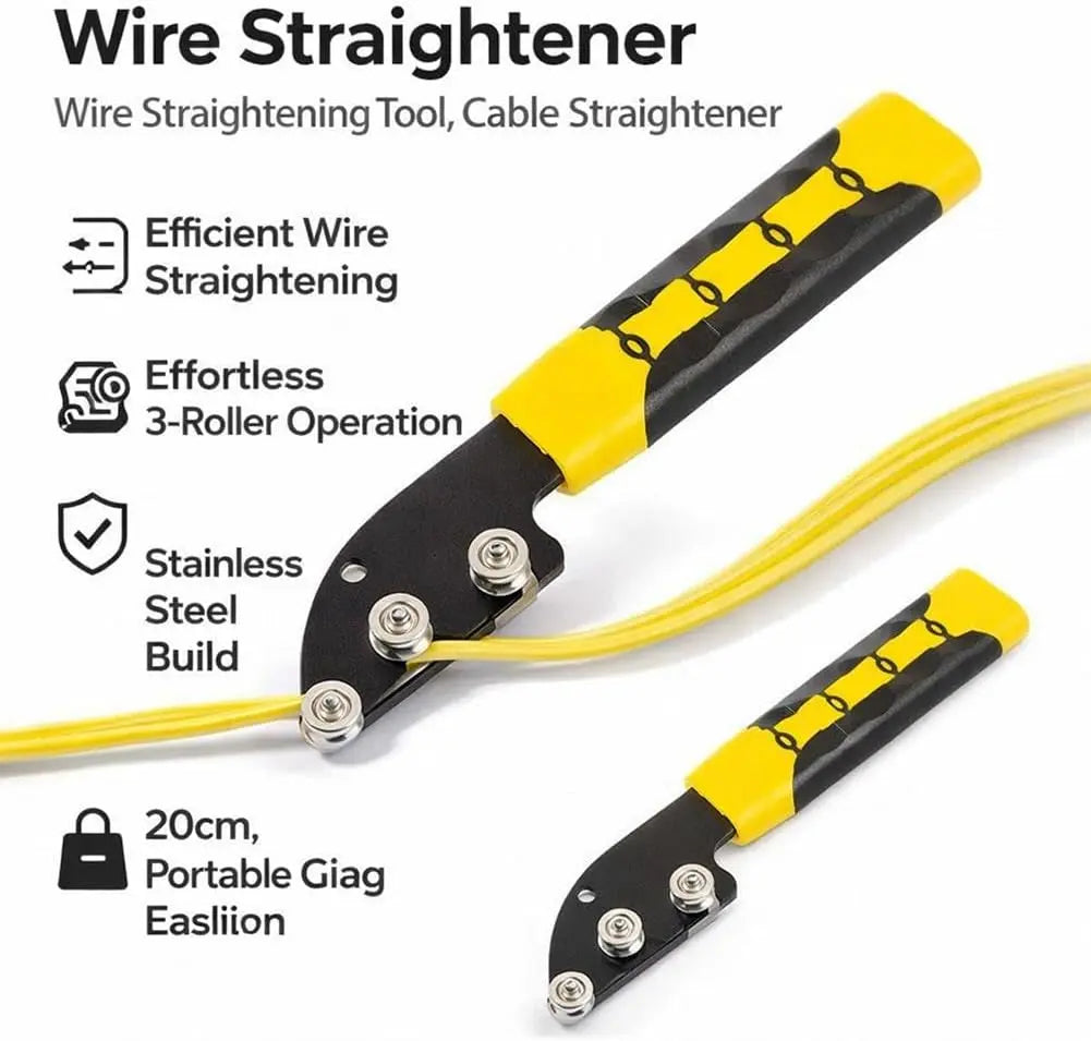 Stainless Steel Cable Straightener Tool - Professional Manual Untwisting & Bending Device for Electricians, HVAC & Telecom Projects image 5