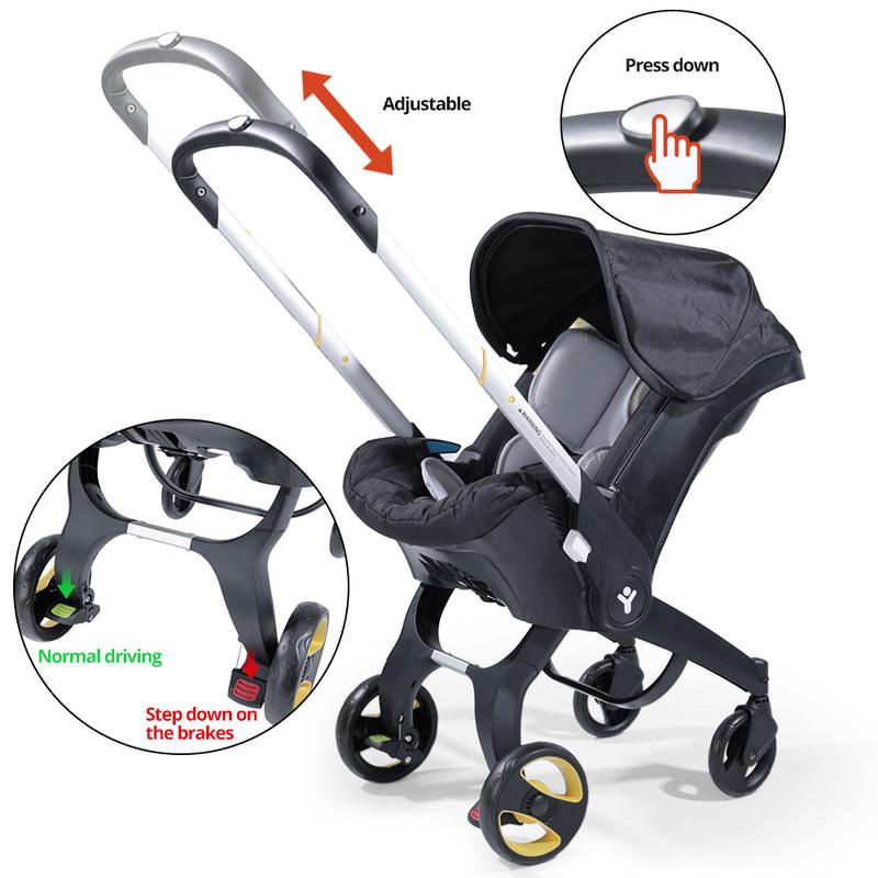 All In One Convertible Baby Stroller Without LatchBase -Toddler Stroller With Reversible Stroller Seat ;compact stroller carrinho de bebe affordable strollercompact stroller