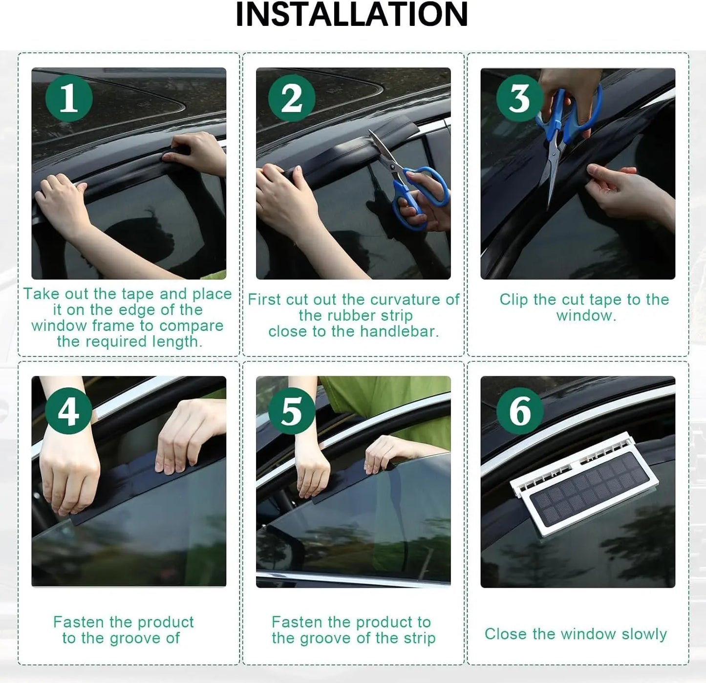 Solar-Powered Car Window Exhaust Fan – Energy-Saving Ventilator with Air Purifier & Radiator Function, USB Car Fan for Front/Rear Windows, Reduces Heat & Odors, Solar Auto-On, Compact Quiet, Perfect for Parking & Summer Driving Comfort image 8