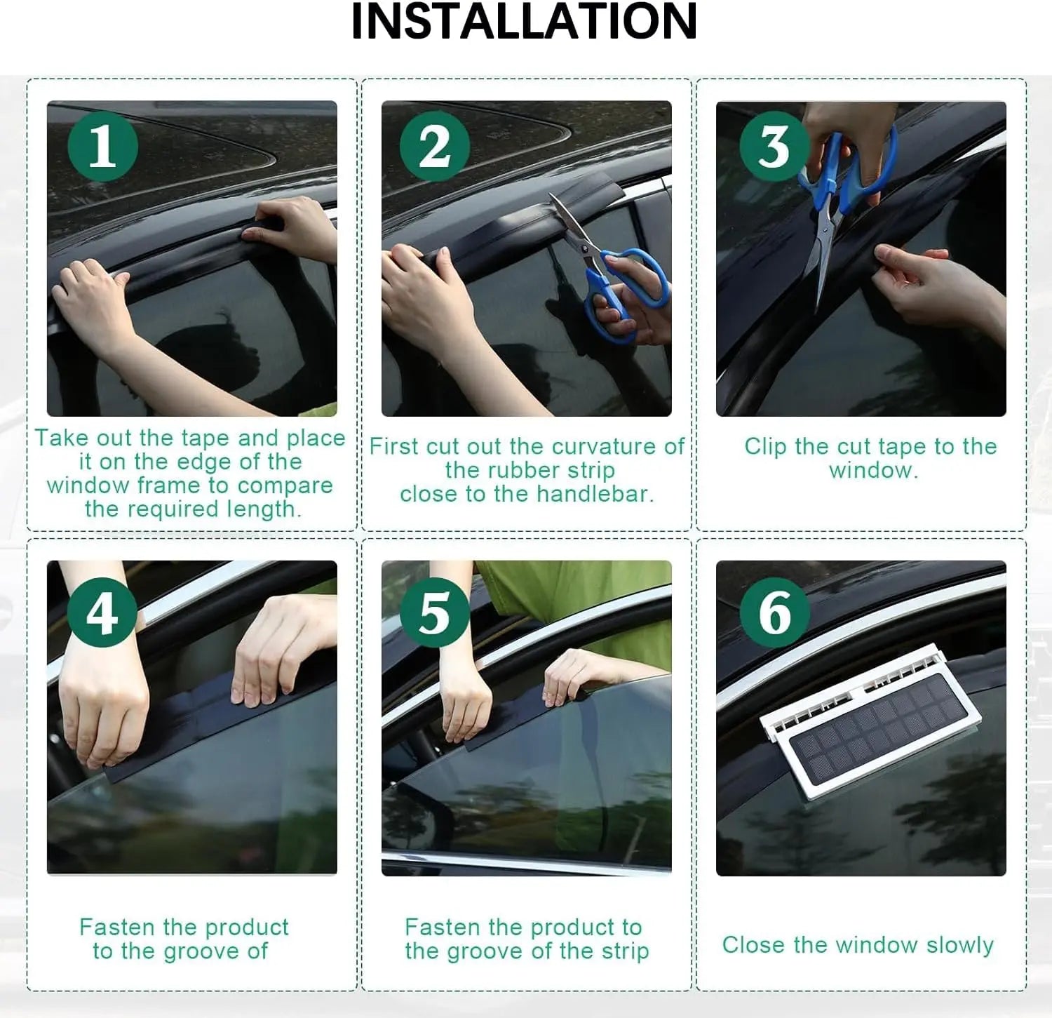 Solar-Powered Car Window Exhaust Fan – Energy-Saving Ventilator with Air Purifier & Radiator Function, USB Car Fan for Front/Rear Windows, Reduces Heat & Odors, Solar Auto-On, Compact Quiet, Perfect for Parking & Summer Driving Comfort image 8