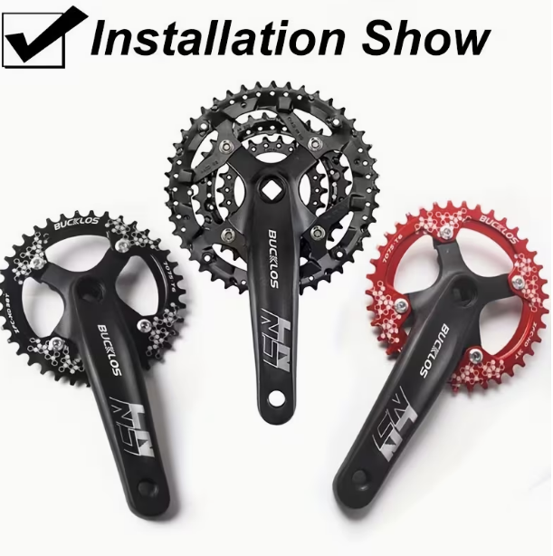 170mm Square Hole Crank – 104 BCD, for Single/Double/Triple Speed Crankset, Ultralight MTB Crank Part