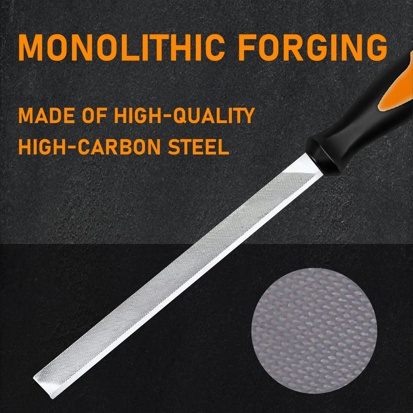 Industrial Hand File Set – Flat, Triangular, Half-Round & Round Files, Includes Needle Files, Tote Bag, Gloves & Sandpaper – DIY Tool Kit for Wood, Metal & Model Polishing