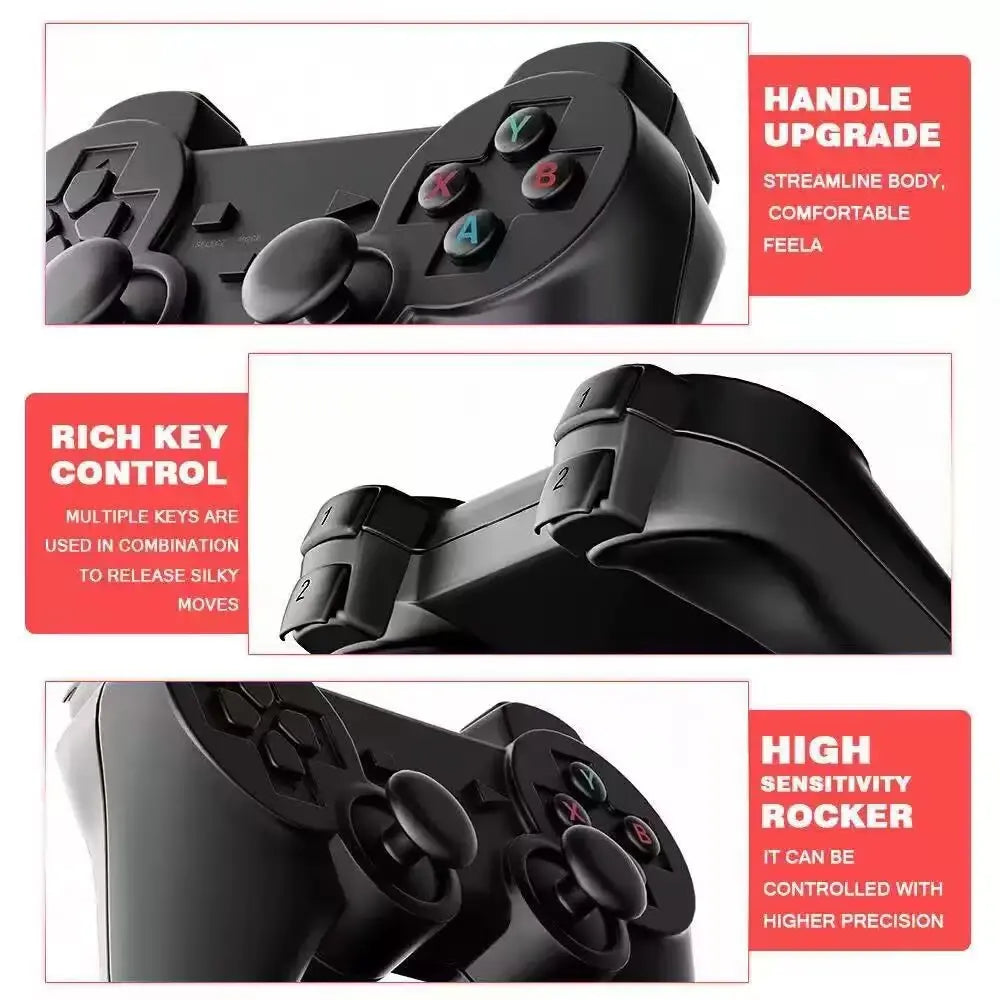 K8 Wireless Controllers with HDMI Output - 2-Controller Accessories Set for Gaming