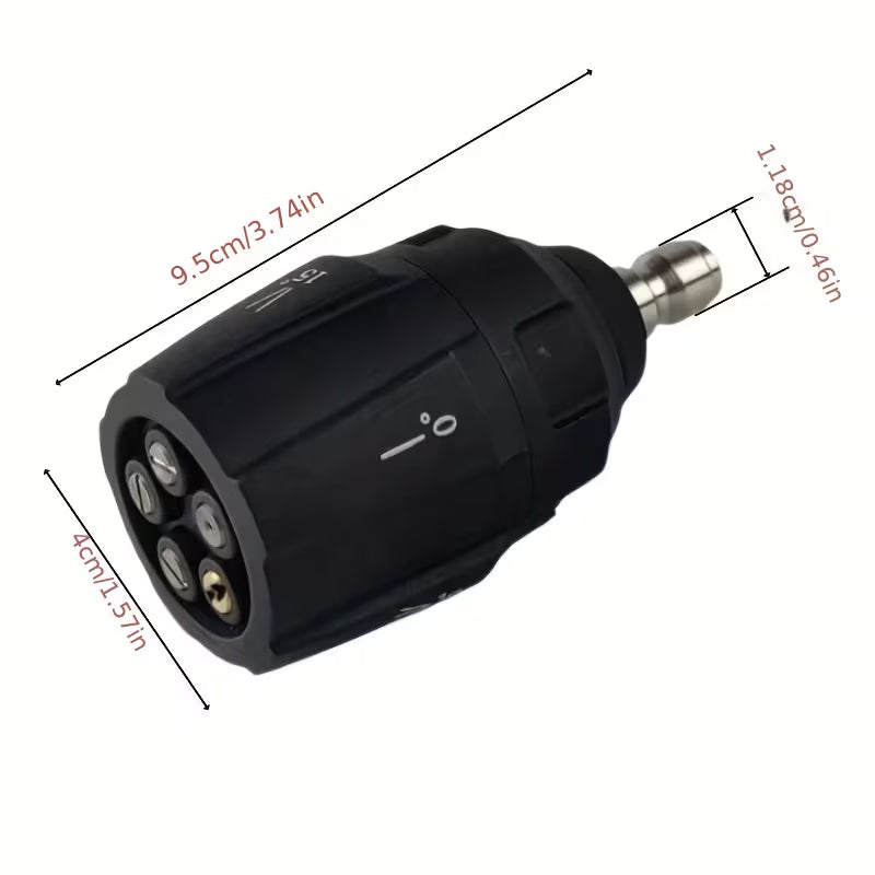 High-Pressure Washer Nozzle – Adjustable, Multi-Function, 1/4" Quick Connect