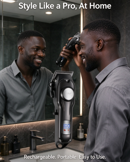 Electric Hair Clipper Set - Multifunctional USB Rechargeable Trimmer with Detachable Water Resistant Head